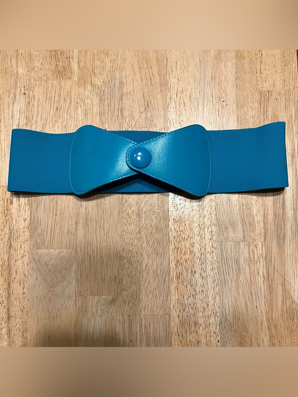 Vintage Teal Bow Belt
